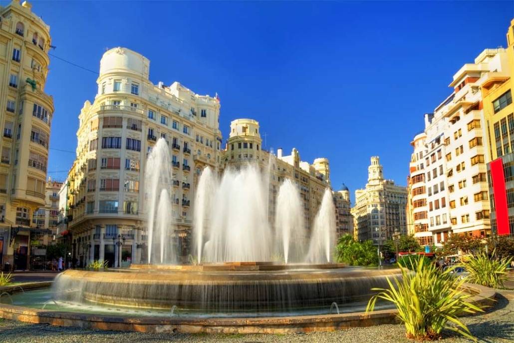 Plaza del Ayuntamiento da vedere a Valencia in 3 giorni