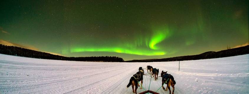 Viaggio fai da te in Lapponia svedese aurora boreale