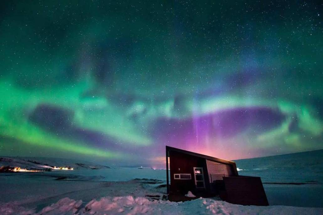 Cabin aurora Islanda