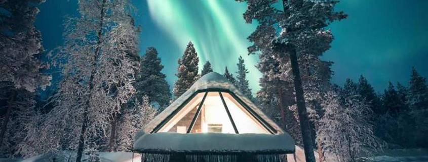 Hotel per vedere l'aurora a Ivalo Finlandia